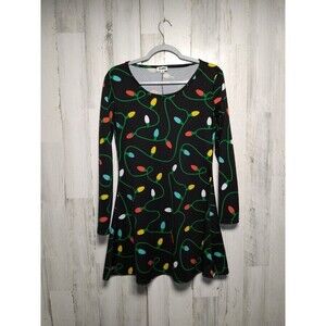 Tipsy Elves Christmas Lights Dress Size M